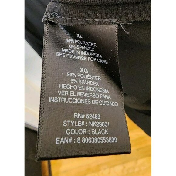 Norma Kamali Faux Wrap Ruched Knee Length Dress Black Size XL - Picture 5 of 5